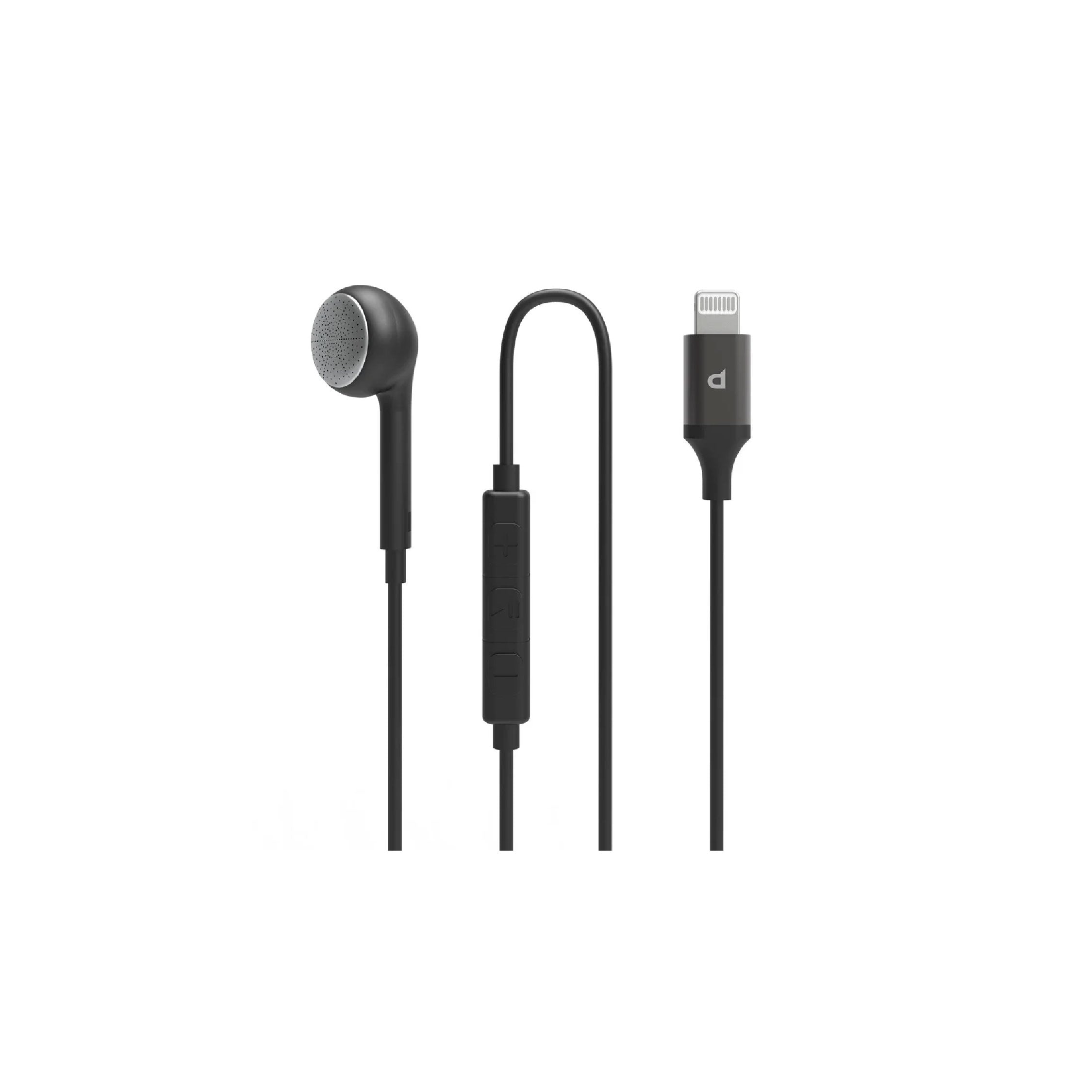 Powerology Mono Earphone Lightning Connector - Black