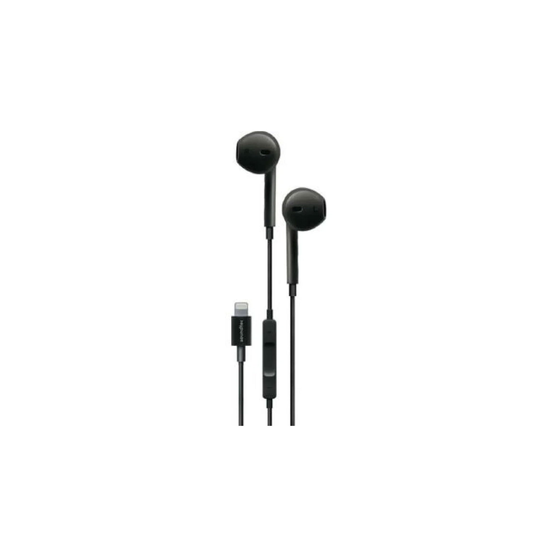 Porodo Soundtec Stereo Earphones with Lightning - Black