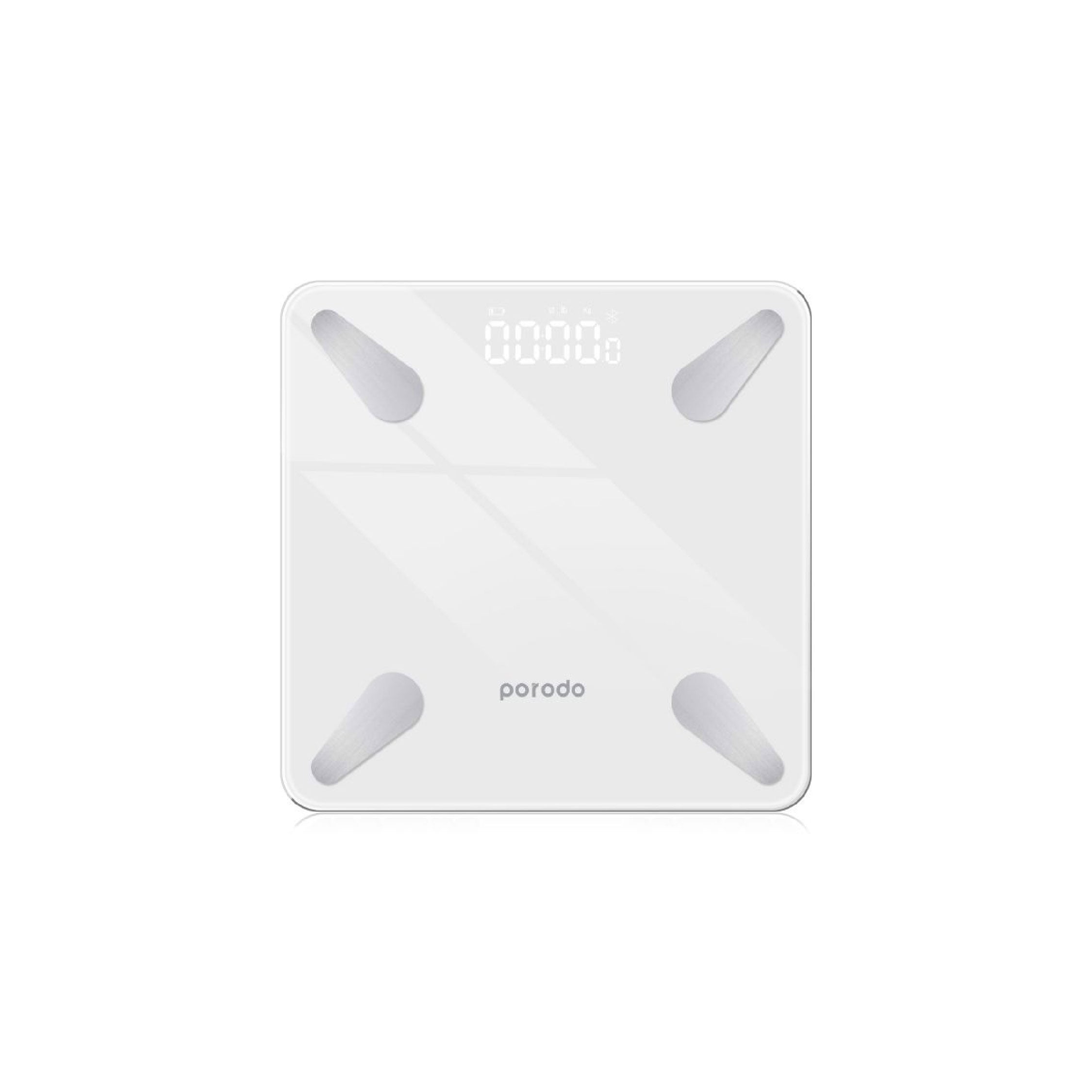 Porodo Lifestyle Bluetooth Smart Body Scale - White