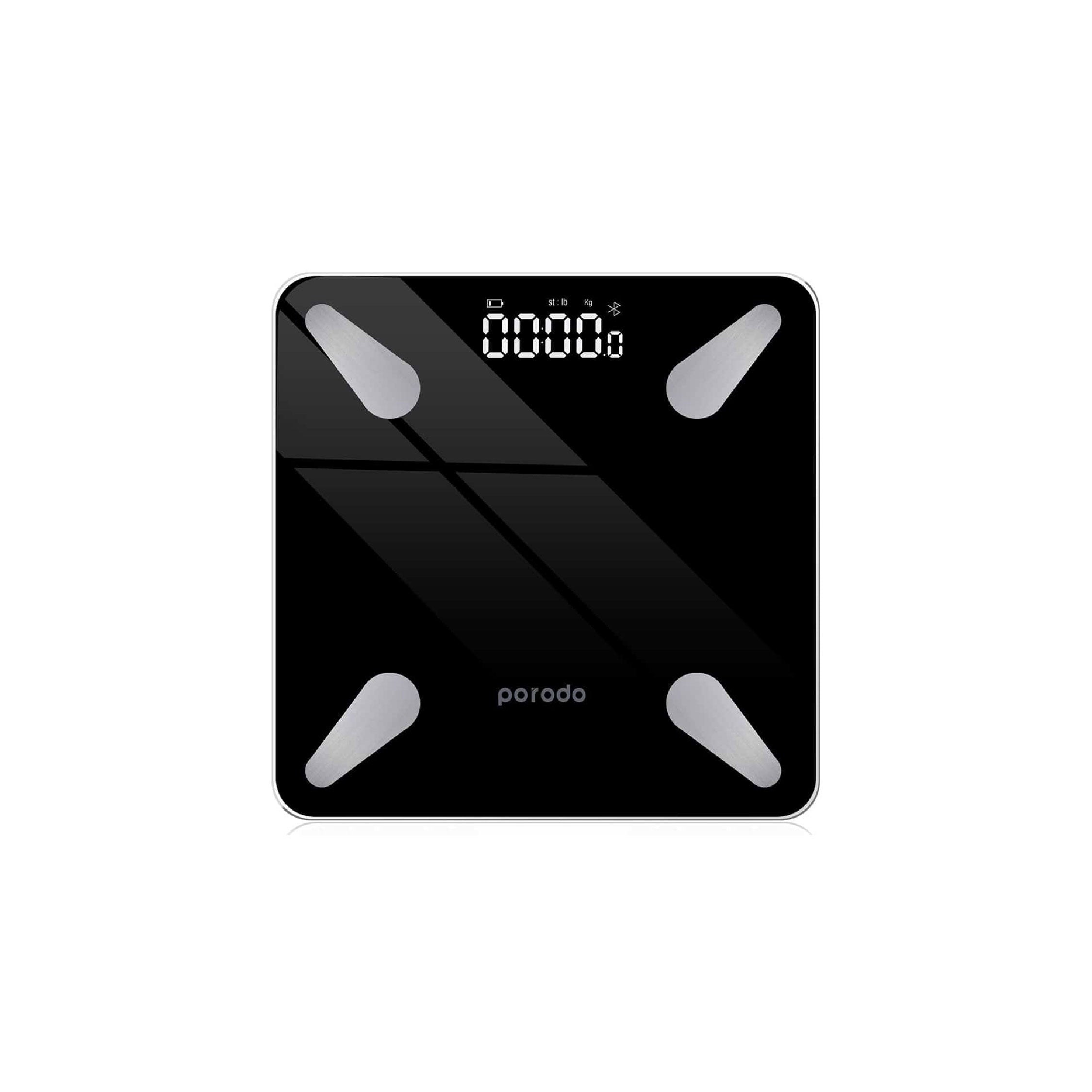 Porodo Lifestyle Bluetooth Smart Body Scale - Black