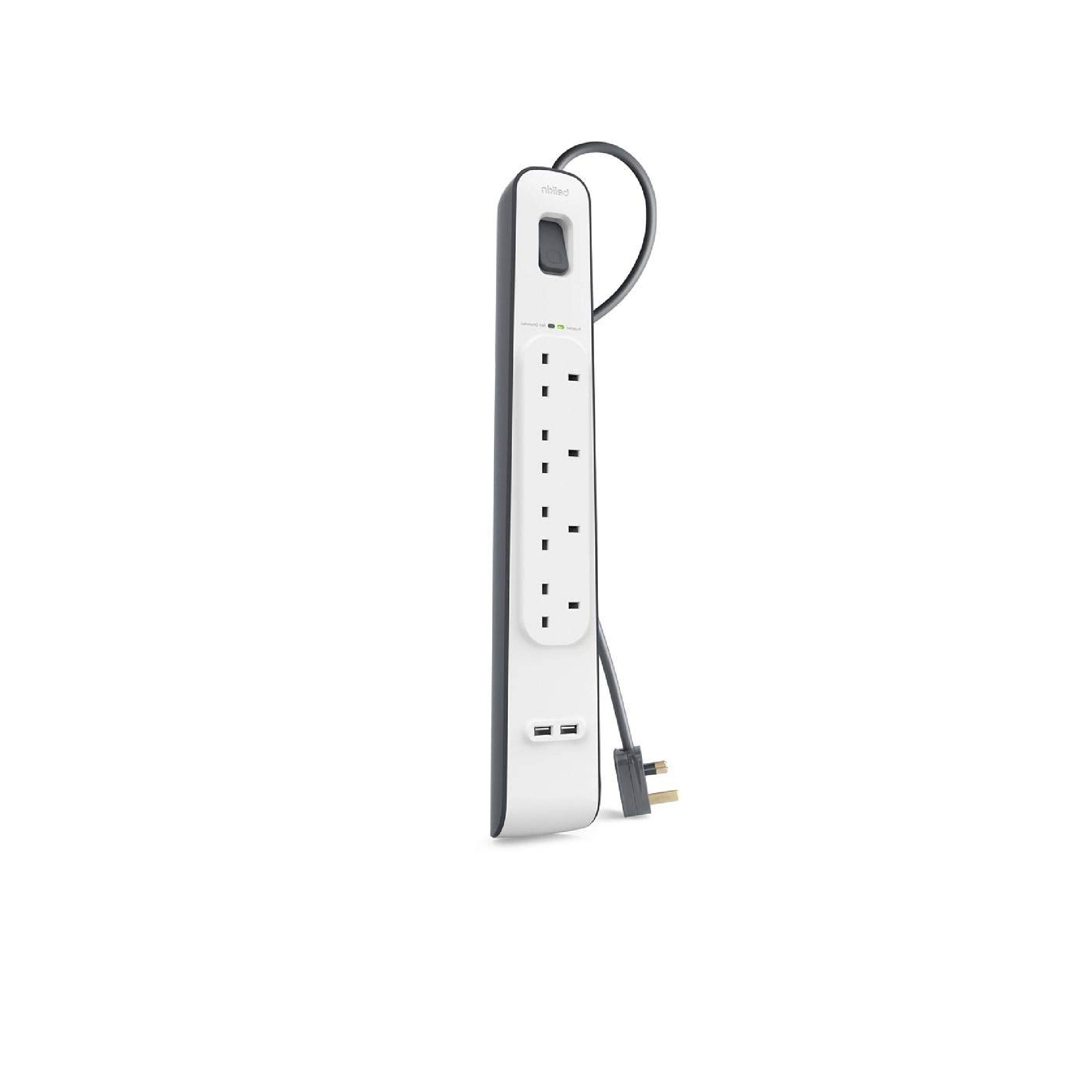 belkin usb surge protector extension - 4 ports - 2m