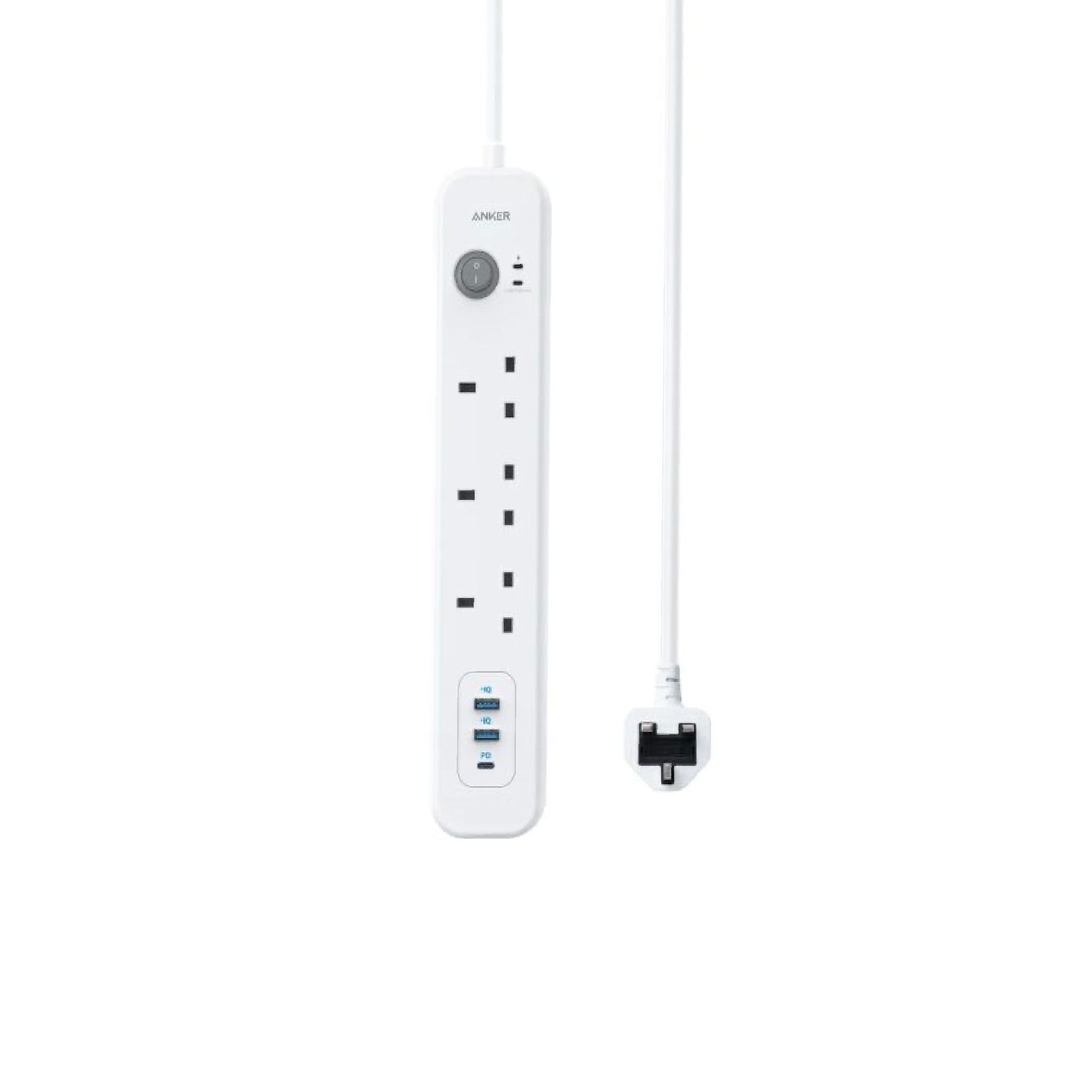 Anker Power Extend USB-C 3 Strip - White