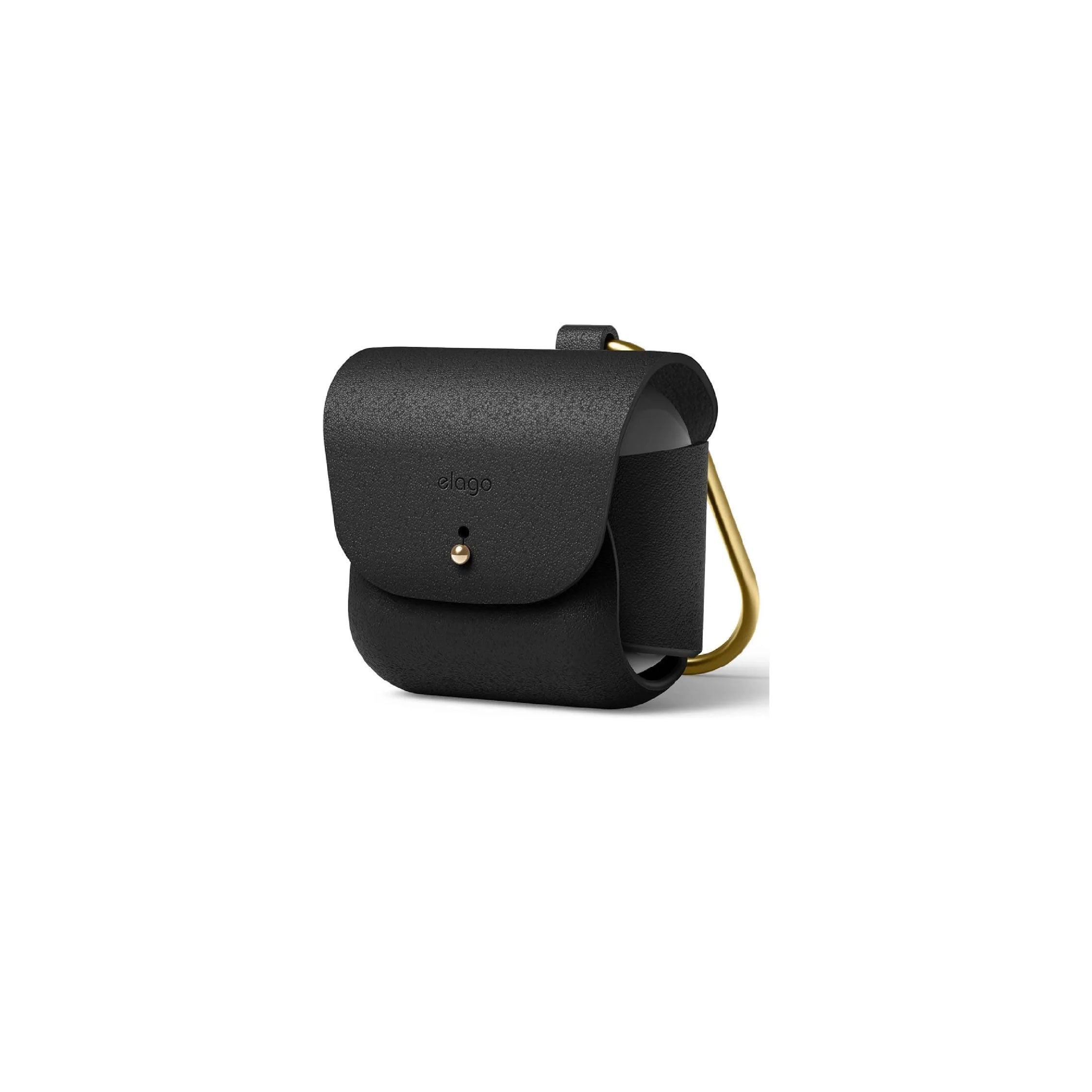 Elago Airpods 3 Leather Case - Black