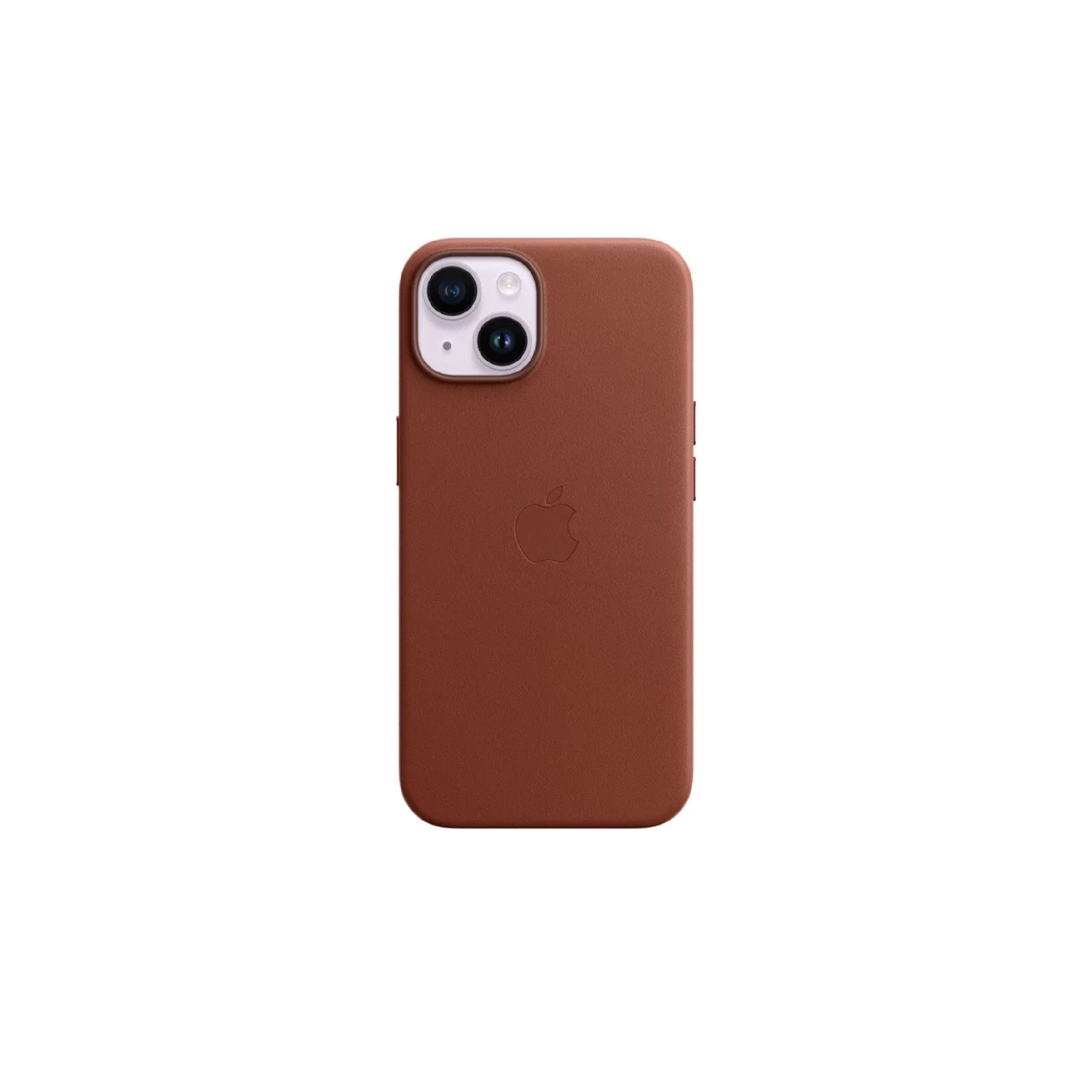 Apple iPhone 14 Leather Case with MagSafe -Umber