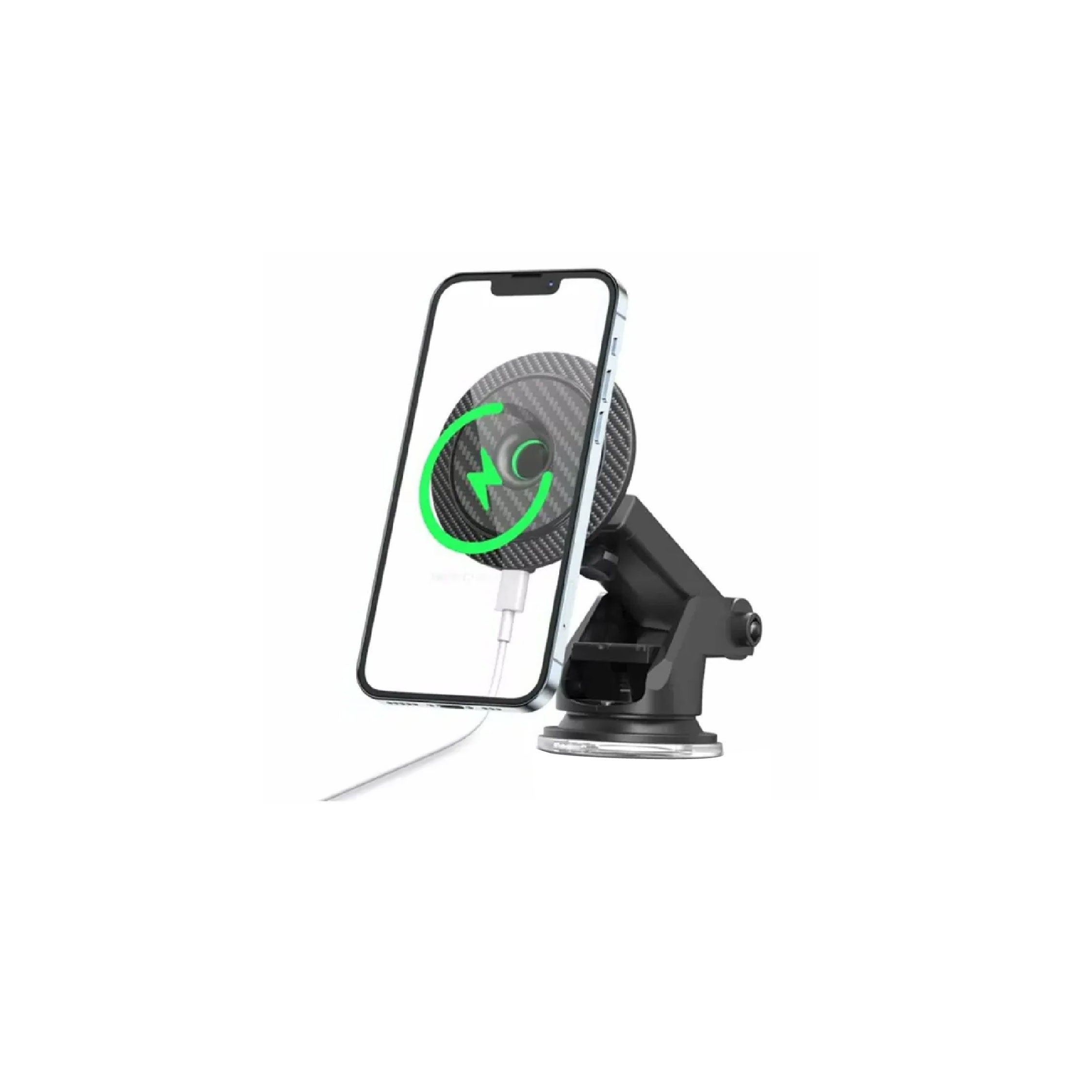 Green Lion Carbon Fiber Magnetic Wireless Car Charger