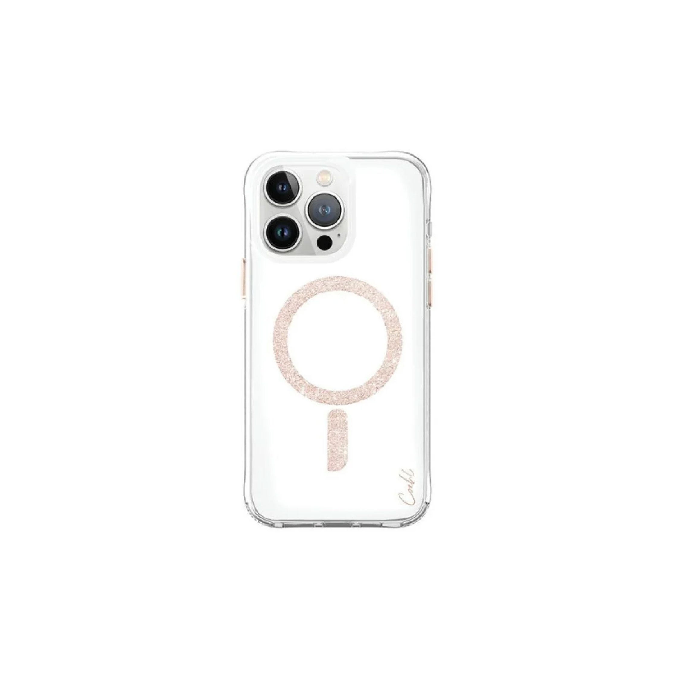 Uniq Coehl iPhone 15 PRO 6.1 (2023) Magnetic Charging Glace - ROSE GOLD