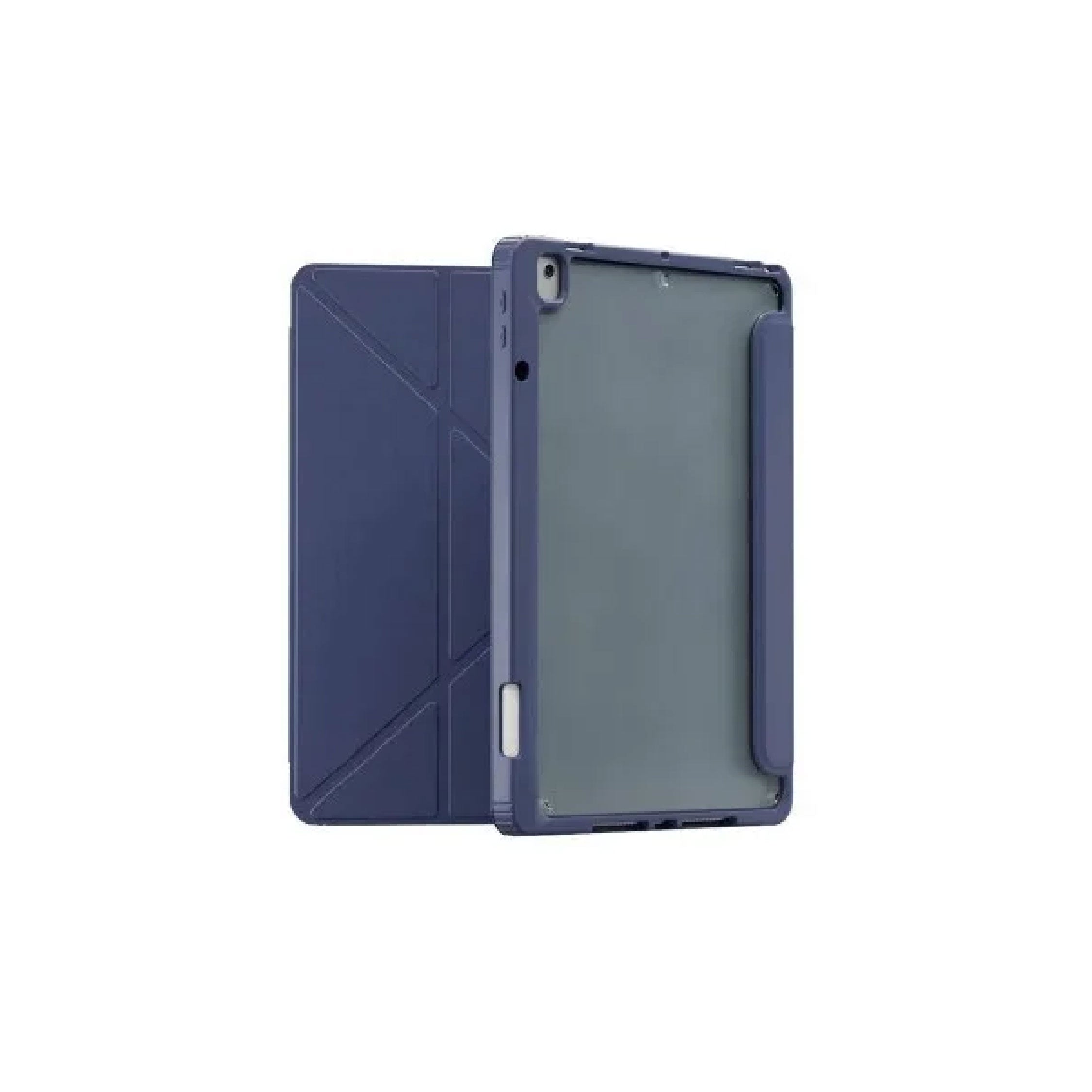 Levelo conver Clear Back Hybrid Case for iPad 10.2 Blue