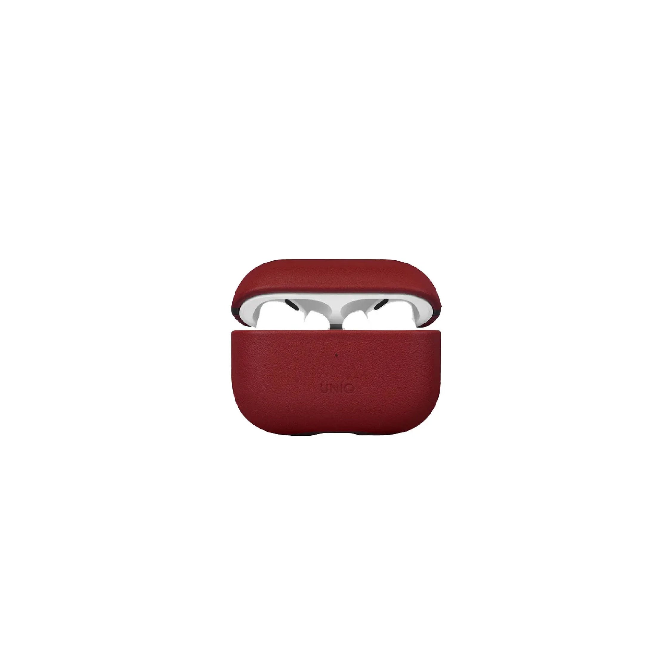 Uniq Terra Geniune Leather Airpods Pro Snap Case - Mahogany (Red)