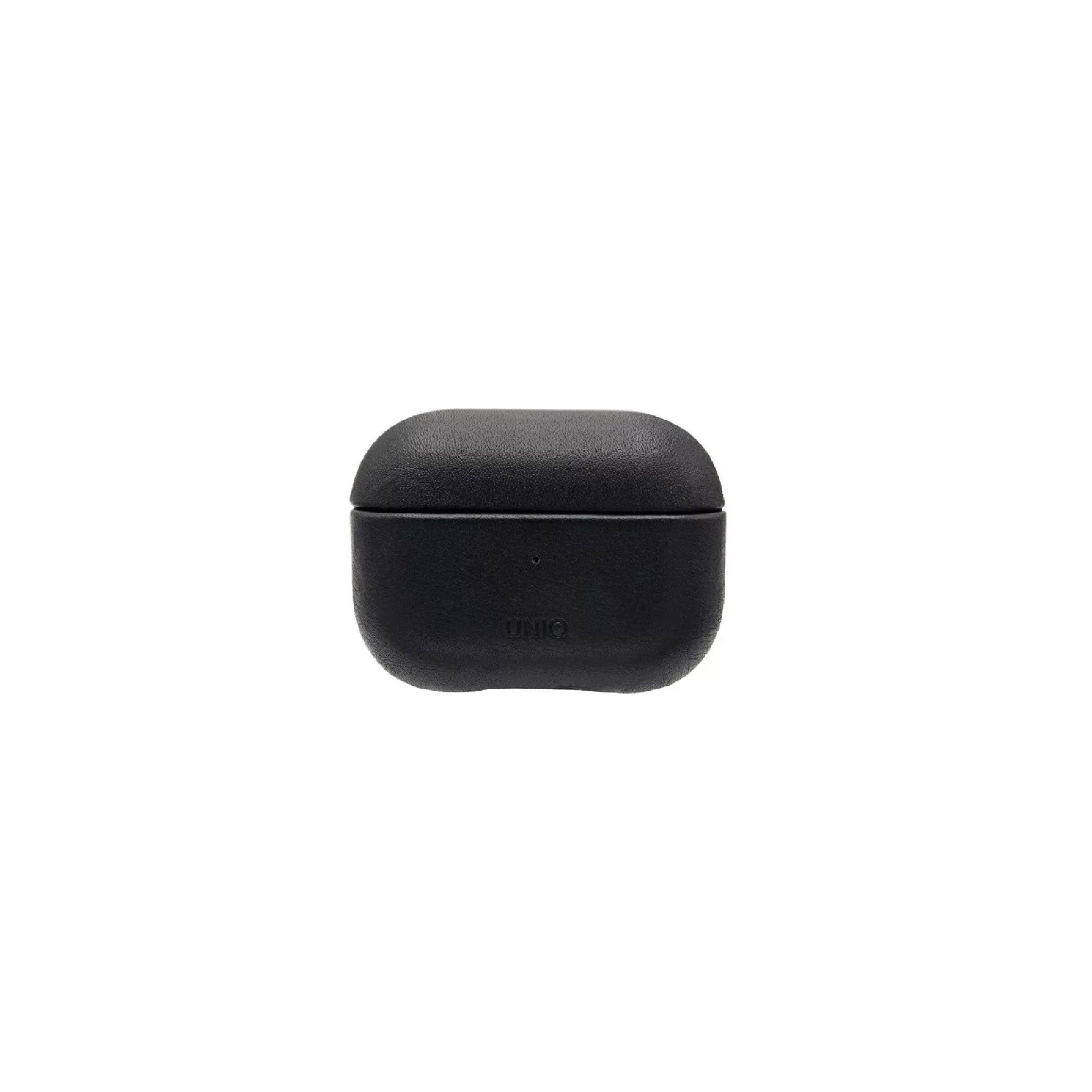 Uniq Terra Geniune Leather Airpods Pro Snap Case - Dallas (Black)