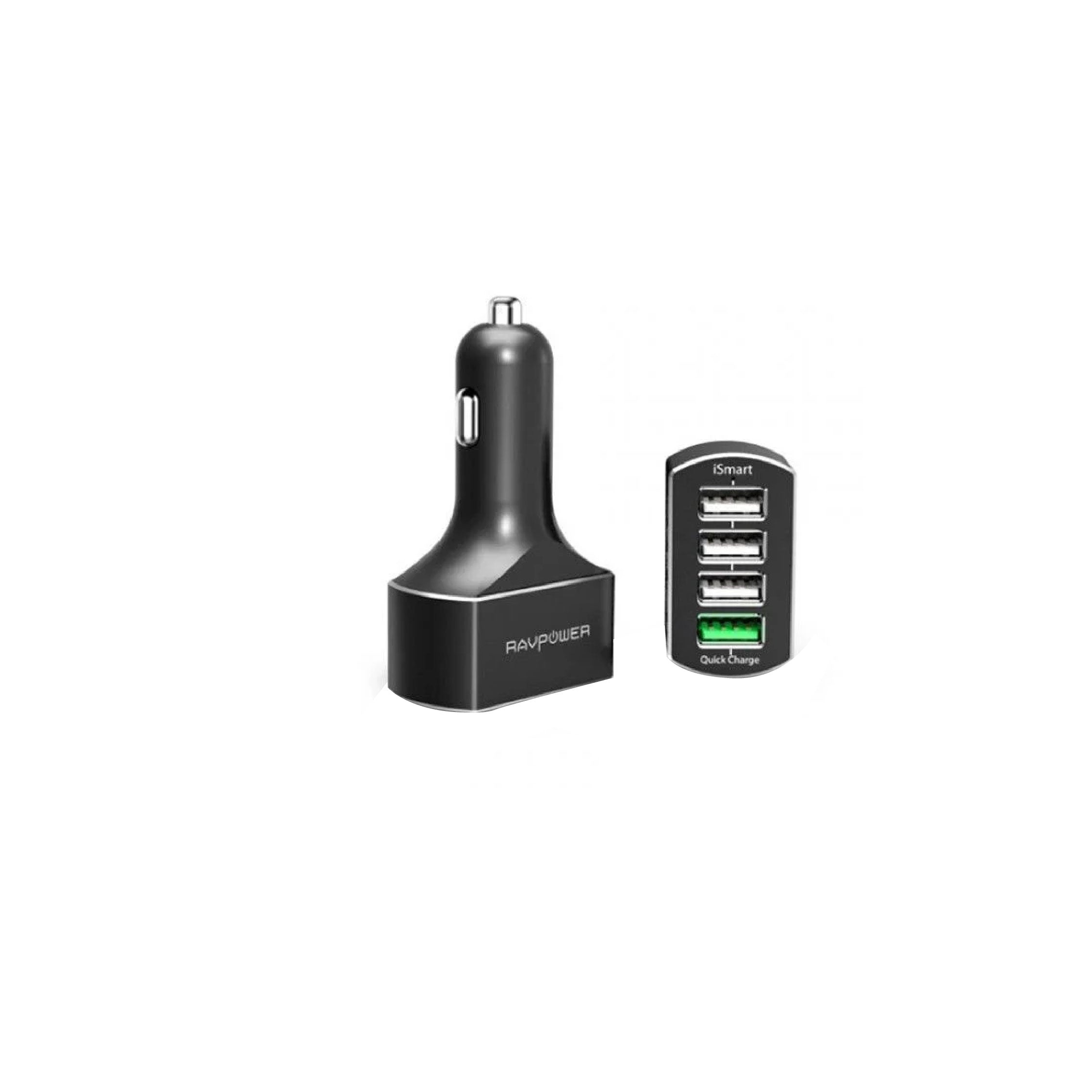 Ravpower 4-port usb car charger 54W adapter - black