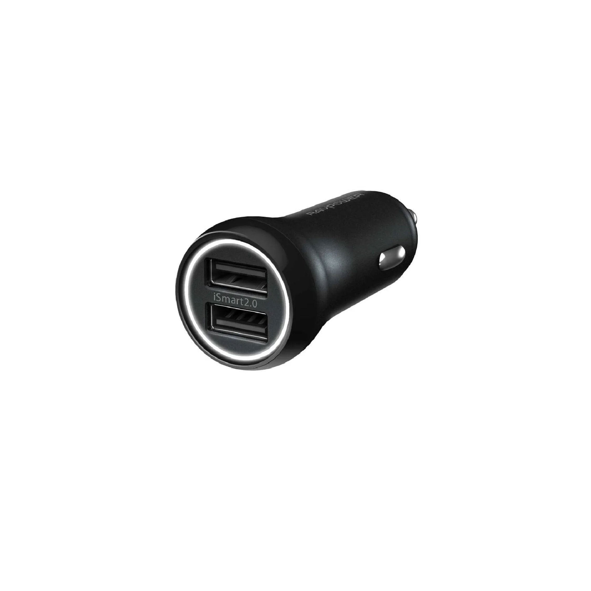 RAVPower Dual Ports Car Charger 17W Black