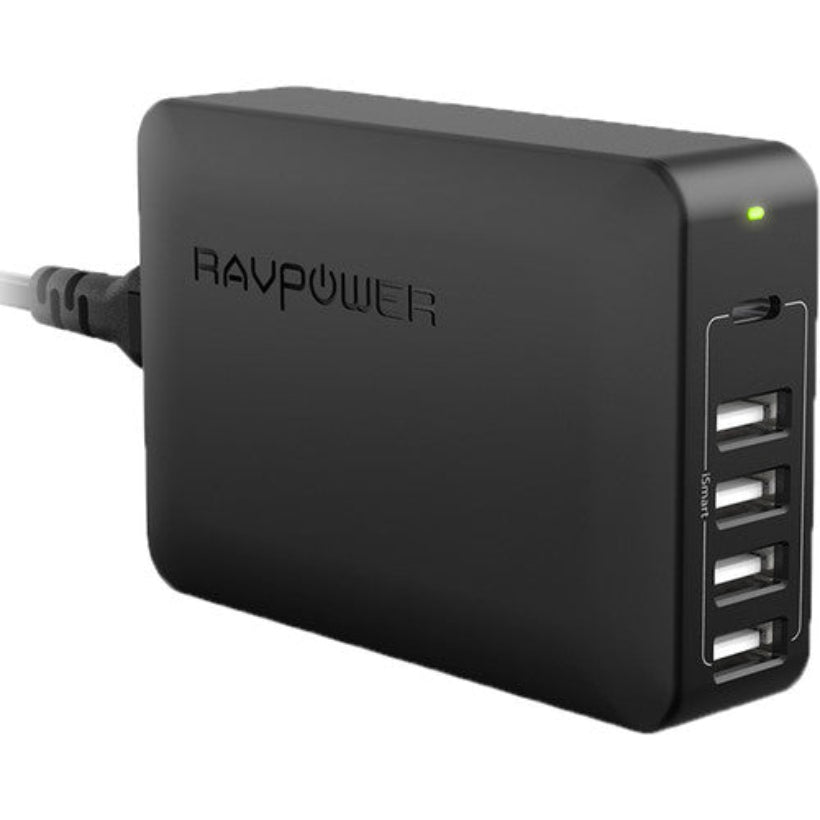 Ravpower 60w 5 Port USB Desktop Charger with USB-C PD