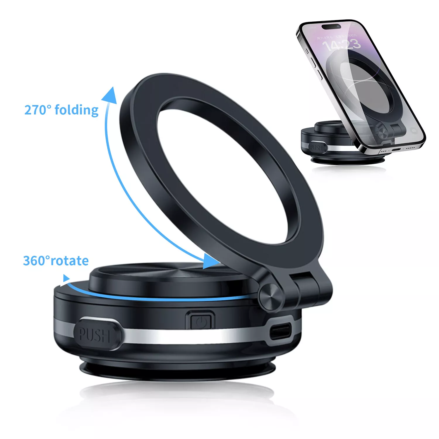 Vacuum 360° Rotate Car Phone Holder